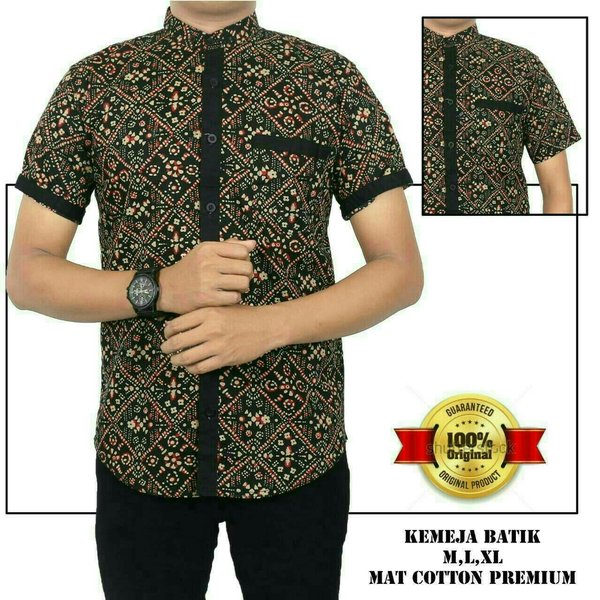 Detail Baju Batik Modern Cowok Nomer 11