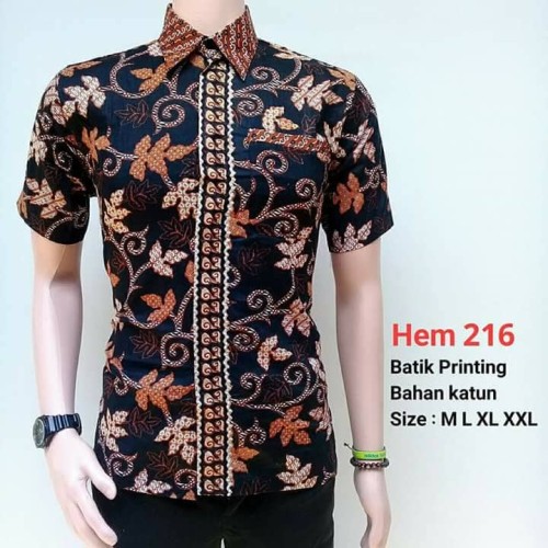 Detail Baju Batik Modern Cowok Nomer 14