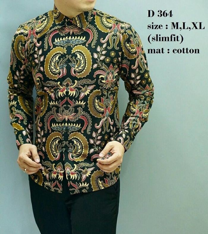 Detail Baju Batik Modern Cowok Nomer 28