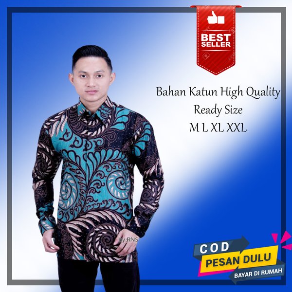 Detail Baju Batik Modern Cowok Nomer 31