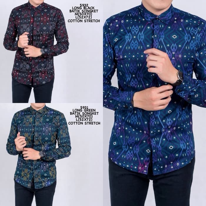 Detail Baju Batik Modern Cowok Nomer 5