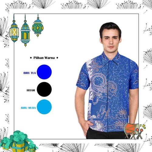 Detail Baju Batik Modern Cowok Nomer 47