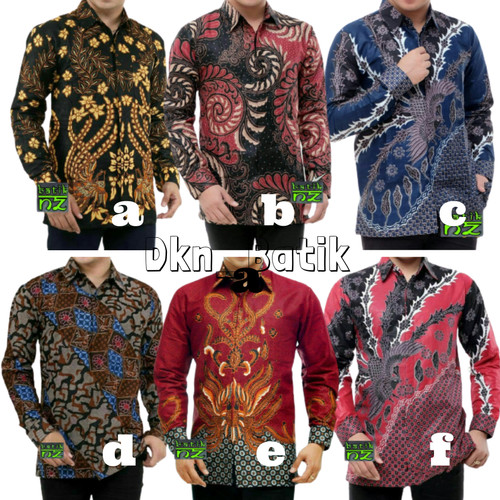 Detail Baju Batik Pria Lengan Panjang Modern Nomer 19