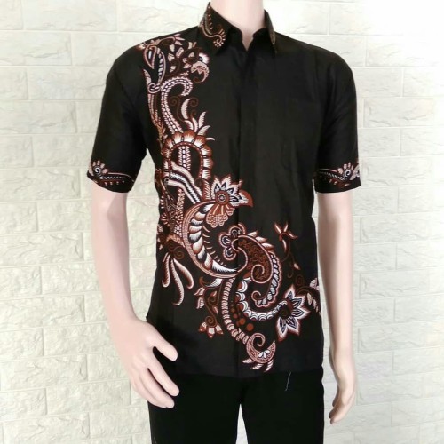 Detail Baju Batik Pria Lengan Panjang Modern Nomer 31