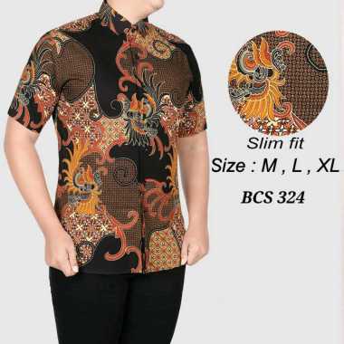 Detail Baju Batik Pria Lengan Panjang Modern Nomer 35