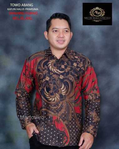 Detail Baju Batik Pria Warna Merah Marun Nomer 32