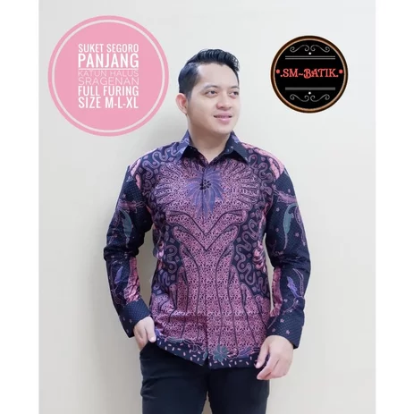 Detail Baju Batik Ungu Nomer 13