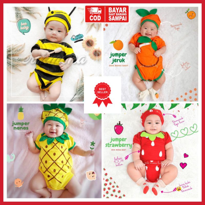 Detail Baju Bayi Karakter Hewan Lucu Nomer 5