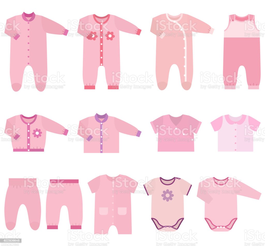 Detail Baju Bayi Vector Nomer 19