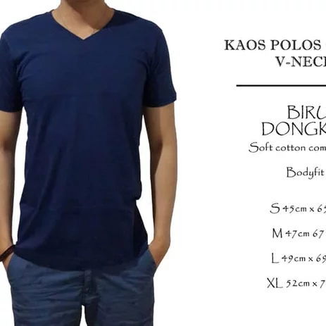 Detail Baju Biru Dongker Polos Nomer 56