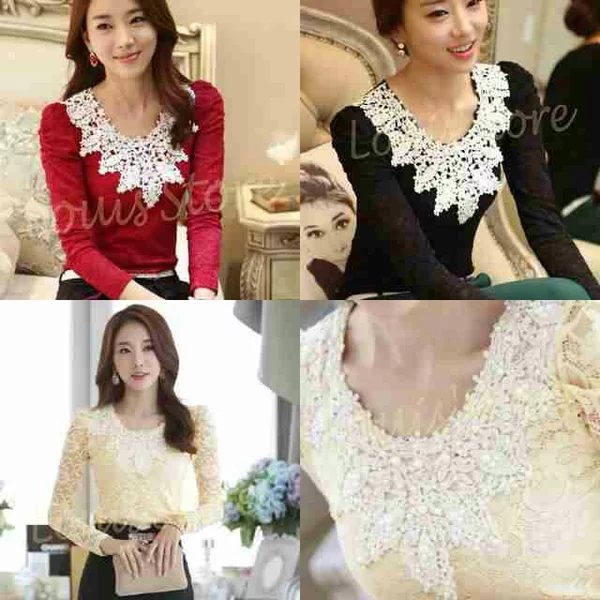 Detail Baju Blus Renda Nomer 16