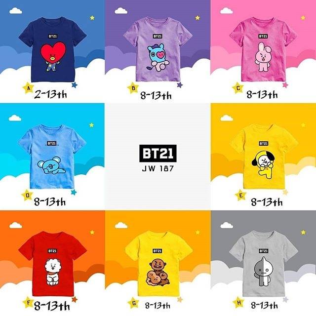 Detail Baju Bt21 Nomer 47