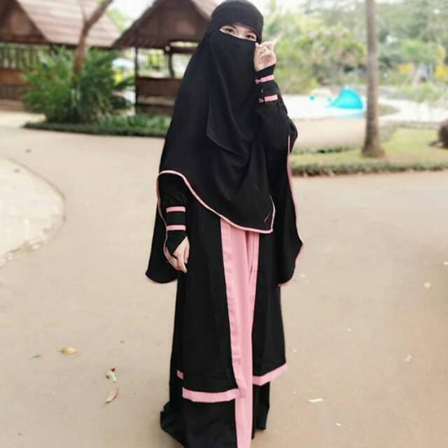 Detail Baju Cadar Hitam Nomer 2