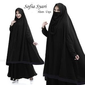 Detail Baju Cadar Hitam Nomer 12