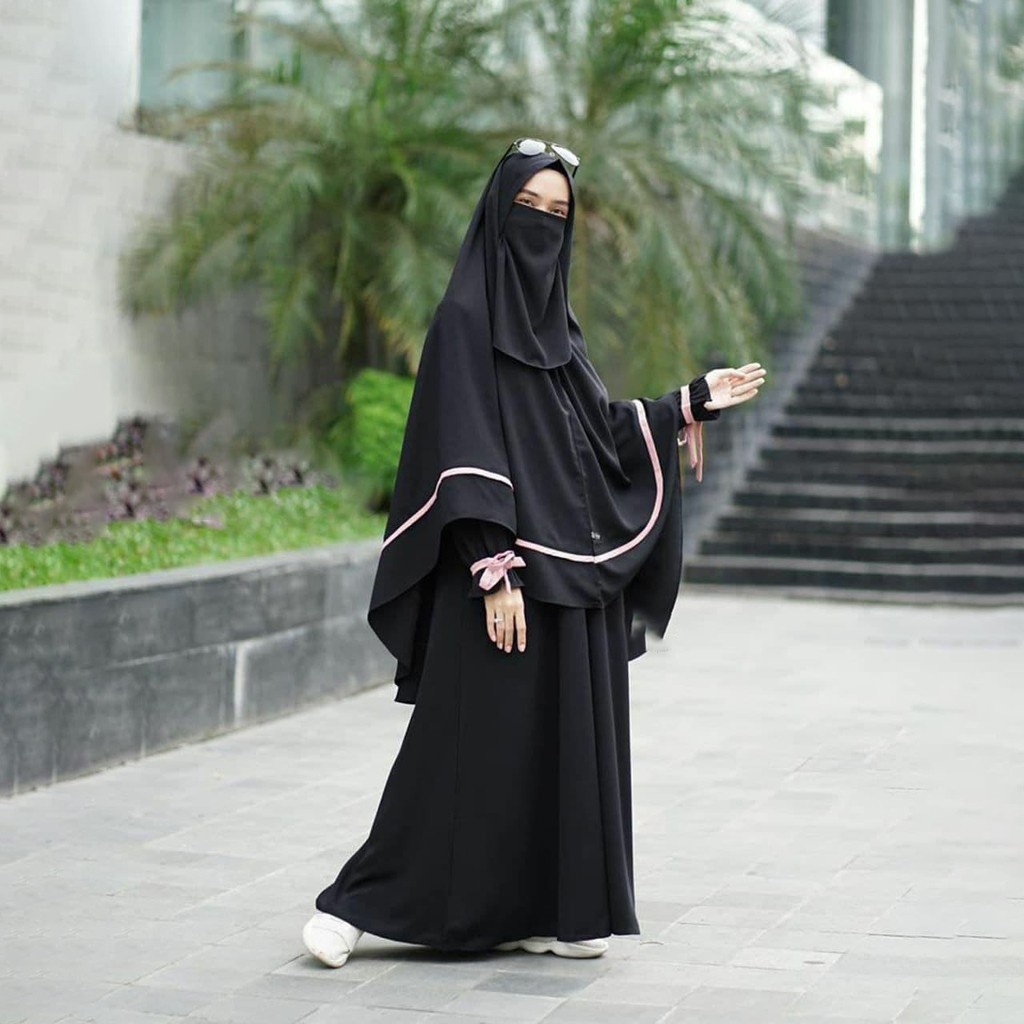 Detail Baju Cadar Hitam Nomer 15