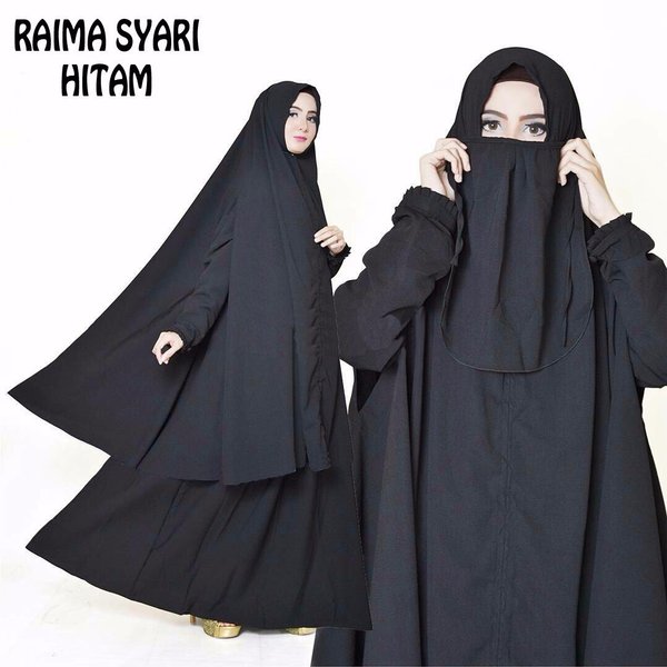 Detail Baju Cadar Hitam Nomer 16