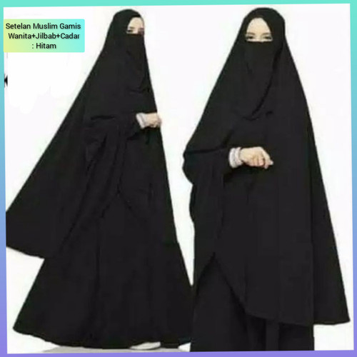 Detail Baju Cadar Hitam Nomer 3