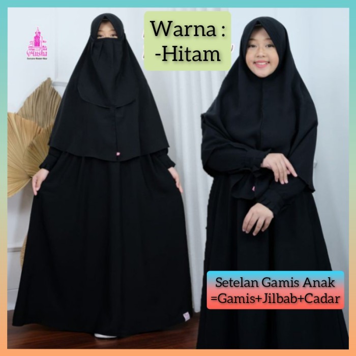 Detail Baju Cadar Hitam Nomer 20