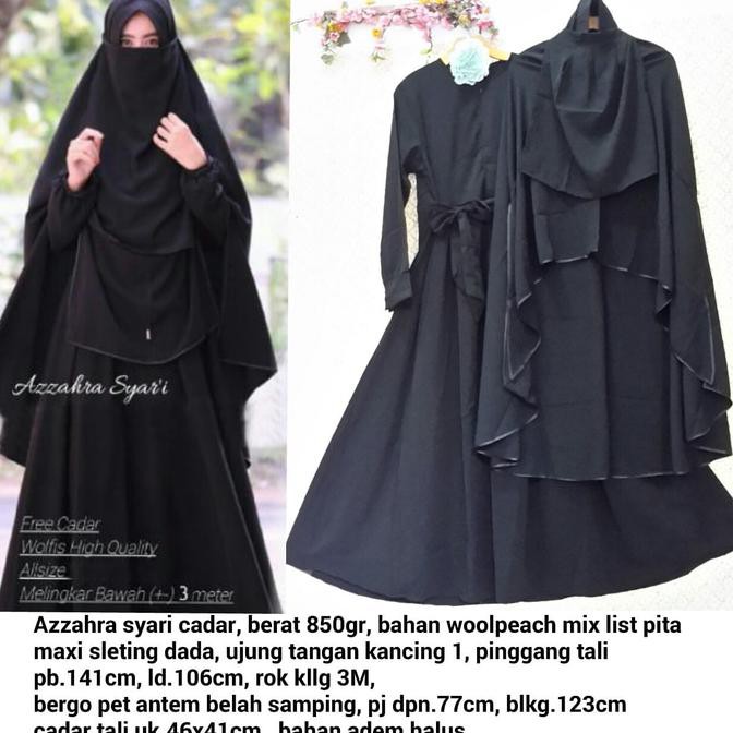 Detail Baju Cadar Hitam Nomer 24