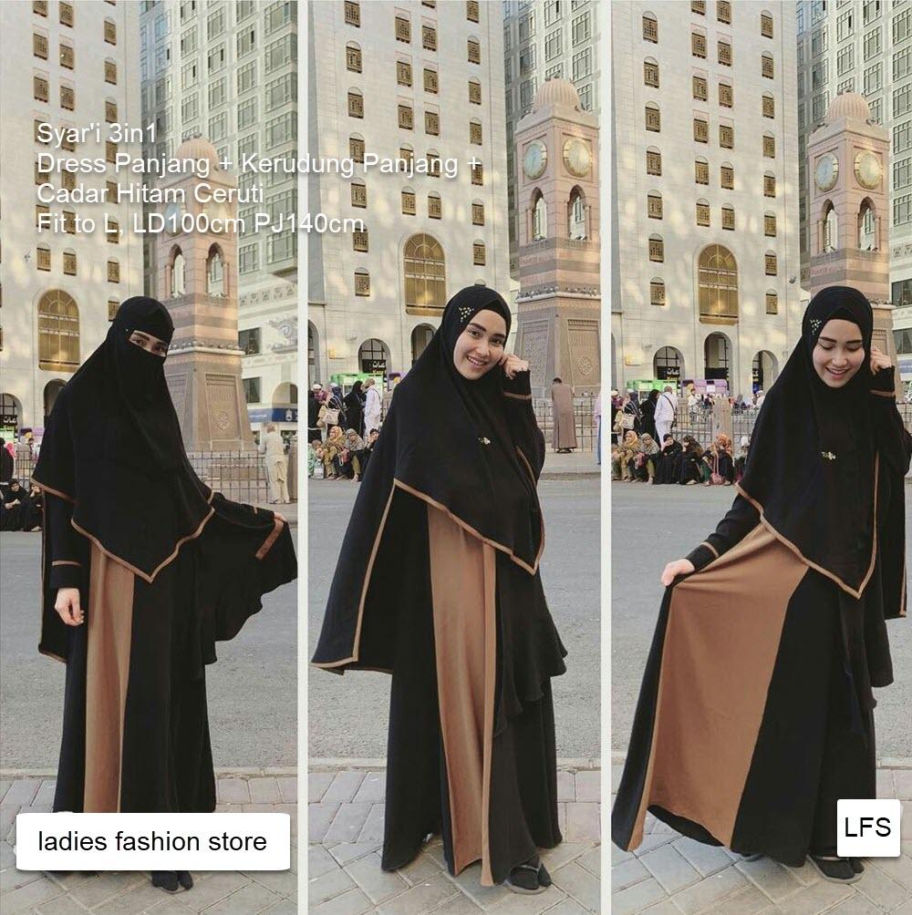 Detail Baju Cadar Hitam Nomer 26