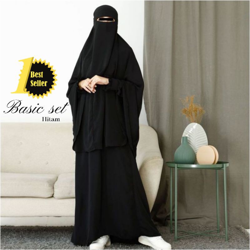 Detail Baju Cadar Hitam Nomer 5