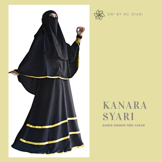 Detail Baju Cadar Hitam Nomer 40