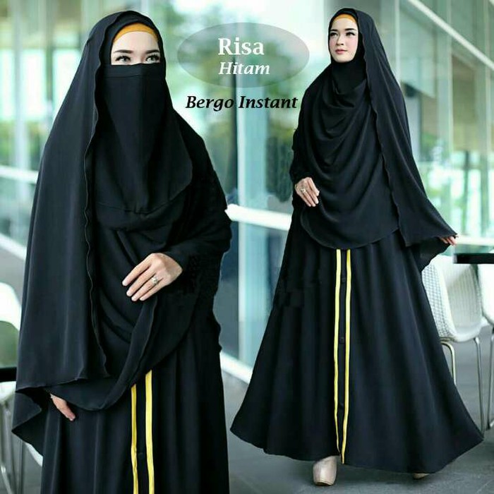 Detail Baju Cadar Hitam Nomer 46