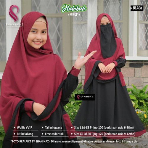 Detail Baju Cadar Hitam Nomer 48