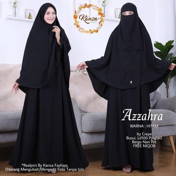 Detail Baju Cadar Hitam Nomer 49
