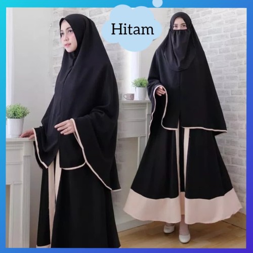 Detail Baju Cadar Hitam Nomer 9
