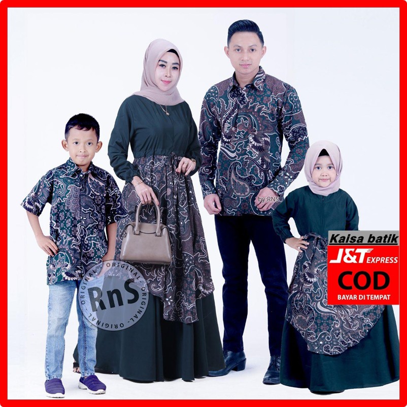 Detail Baju Couple Keluarga Batik Nomer 2