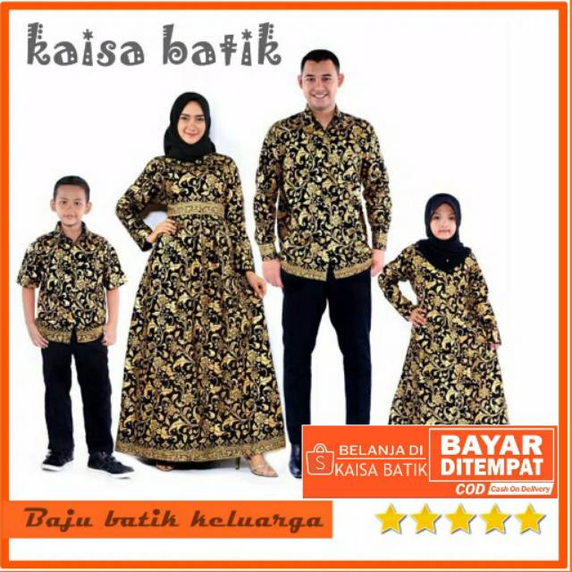 Detail Baju Couple Keluarga Batik Nomer 15