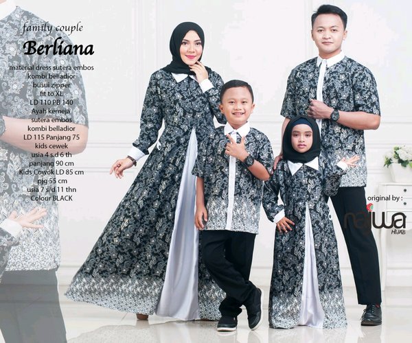 Detail Baju Couple Keluarga Batik Nomer 29