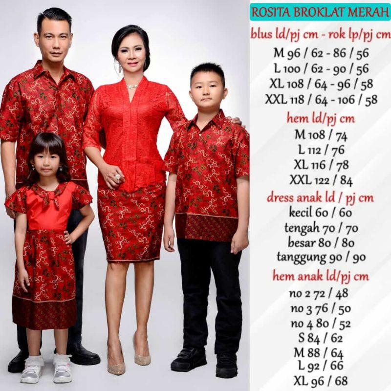 Detail Baju Couple Keluarga Batik Nomer 48