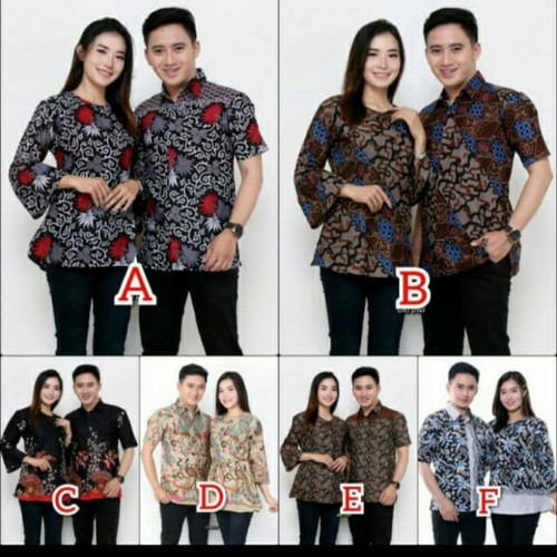 Detail Baju Couple Keluarga Batik Nomer 53