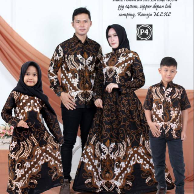 Detail Baju Couple Keluarga Batik Nomer 9
