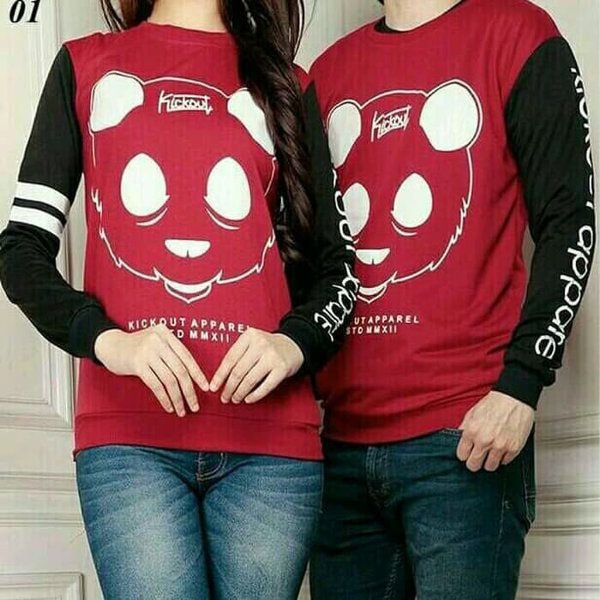 Detail Baju Couple Panda Lengan Panjang Nomer 16