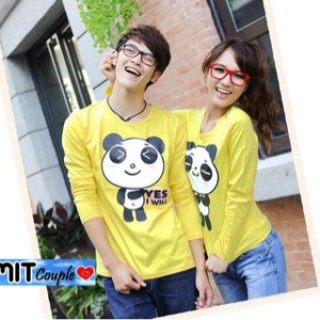 Detail Baju Couple Panda Lengan Panjang Nomer 29