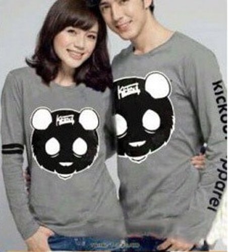 Detail Baju Couple Panda Lengan Panjang Nomer 4