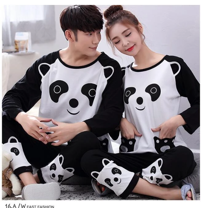 Detail Baju Couple Panda Lengan Panjang Nomer 39