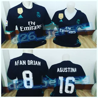 Detail Baju Couple Real Madrid Nomer 54