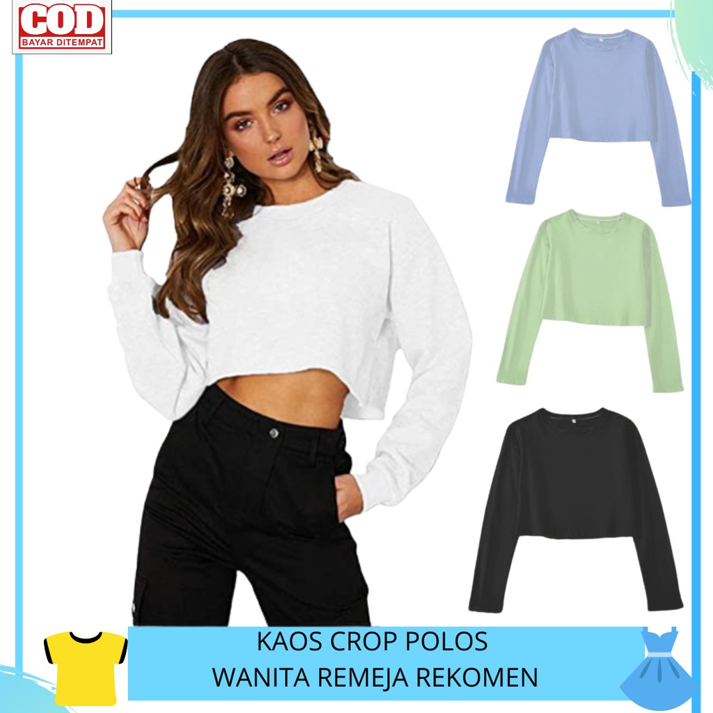 Detail Baju Crop Top Lengan Panjang Nomer 45