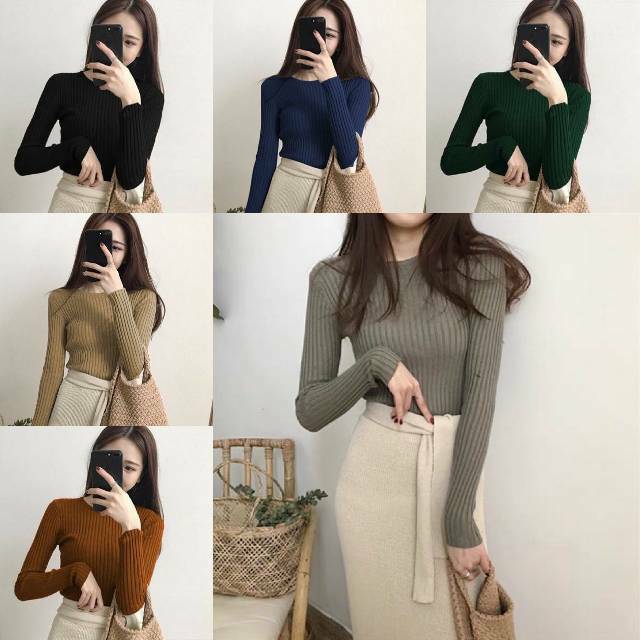 Detail Baju Crop Top Lengan Panjang Nomer 8