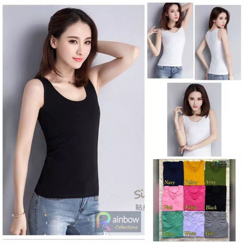 Detail Baju Feminim Tank Top Wanita Nomer 44