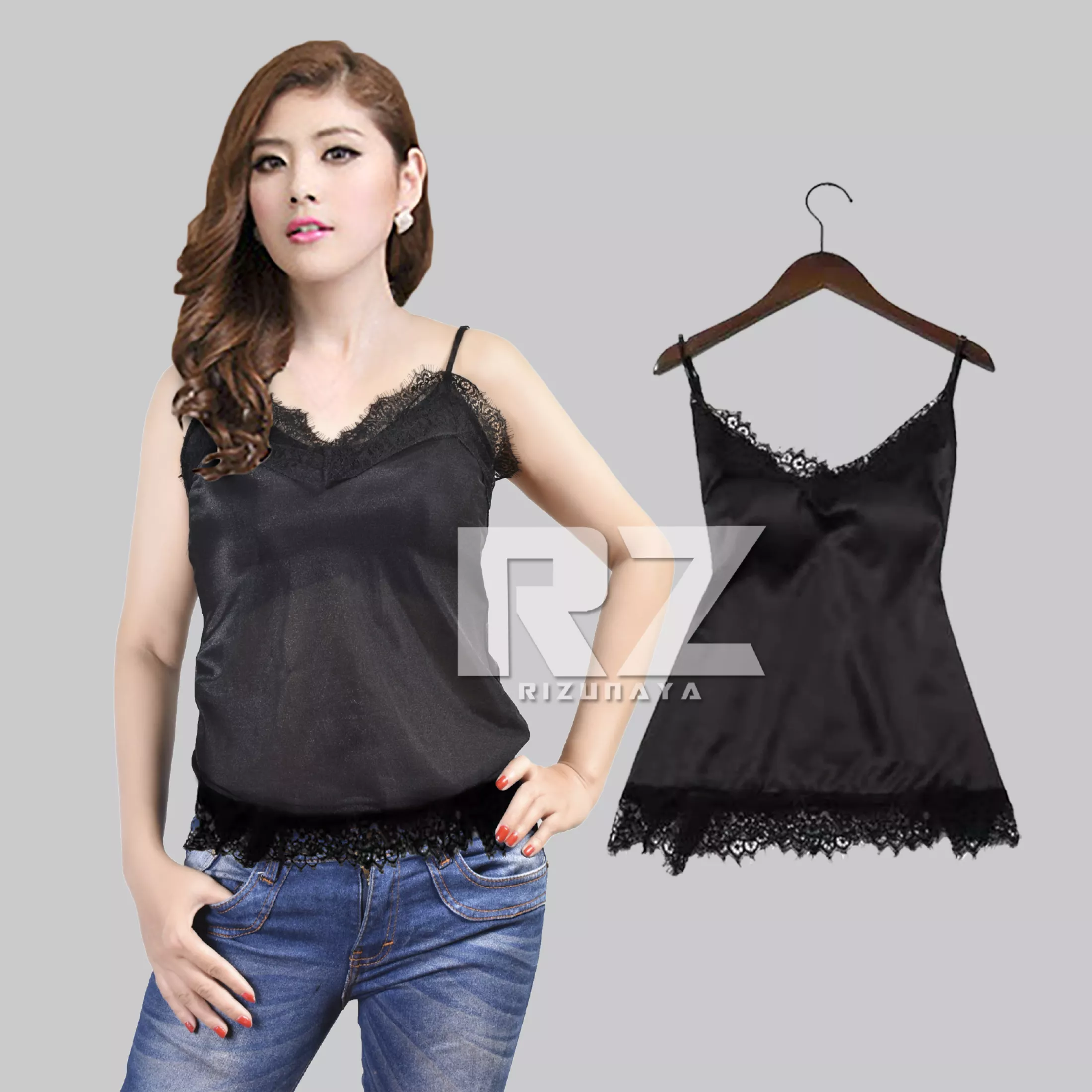 Detail Baju Feminim Tank Top Wanita Nomer 56