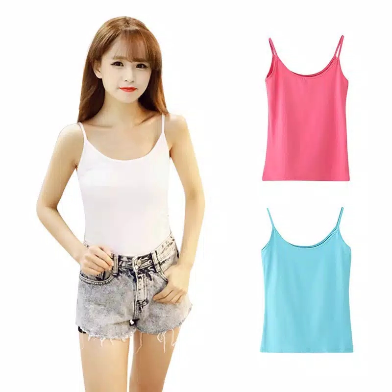 Detail Baju Feminim Tank Top Wanita Nomer 9