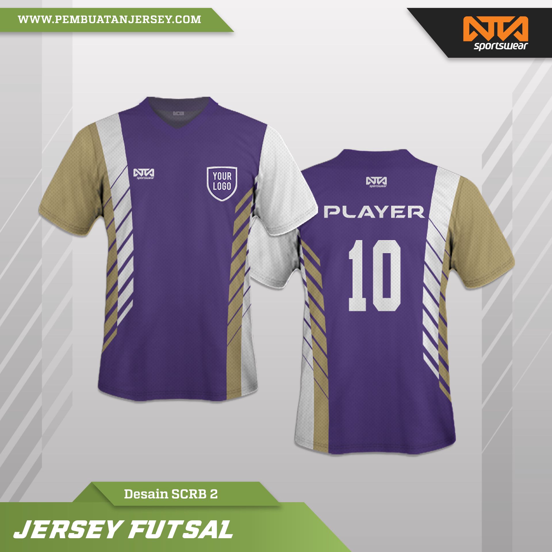 Detail Baju Futsal Polos Keren Nomer 49