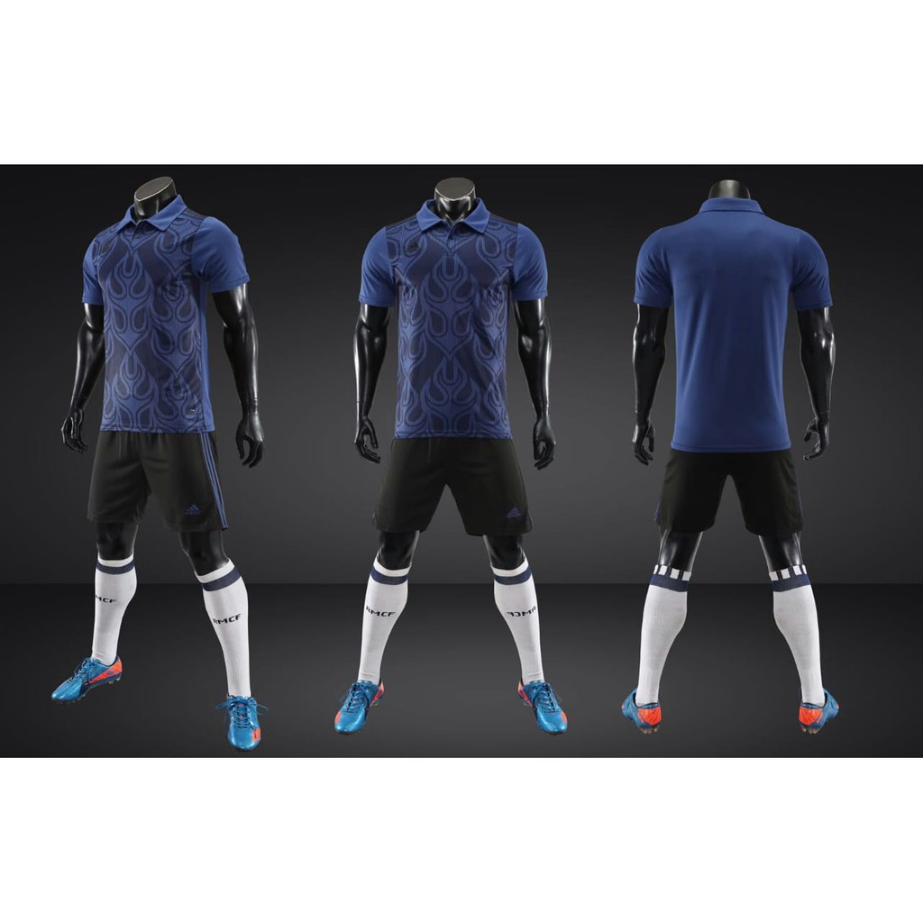 Detail Baju Futsal Warna Biru Dongker Nomer 9