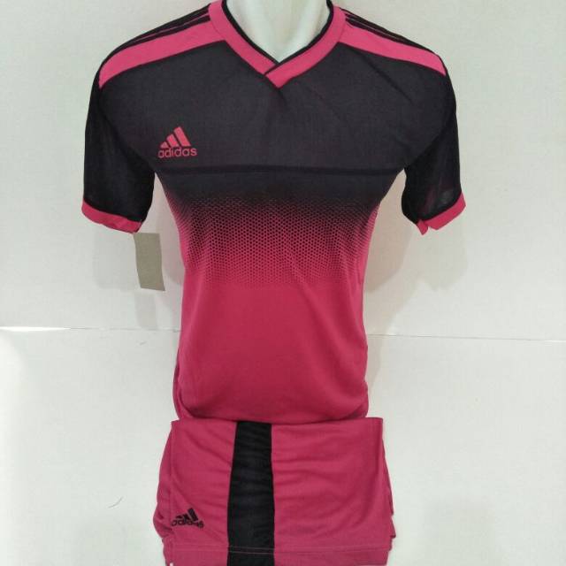Detail Baju Futsal Warna Pink Hitam Nomer 12