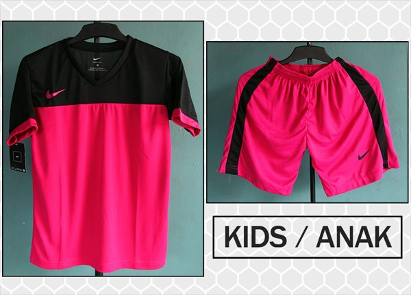 Detail Baju Futsal Warna Pink Hitam Nomer 25